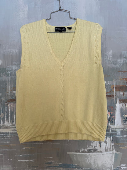 80s Yellow Nordstrom Sweater vest