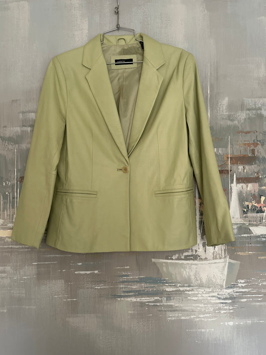 90s Green Leather Jacket - Valerie