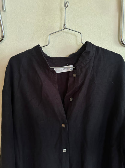 90’s Black Linen Shirt