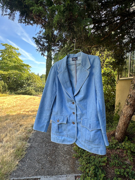 70s Denim Blazer