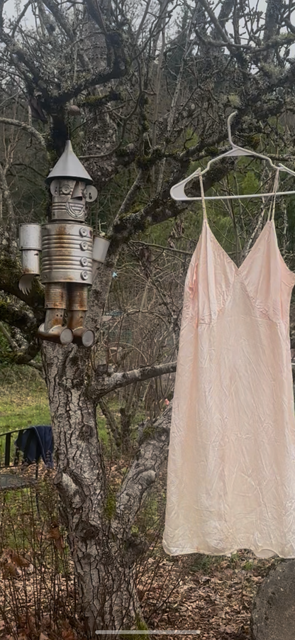 60s Pink Slip Dress