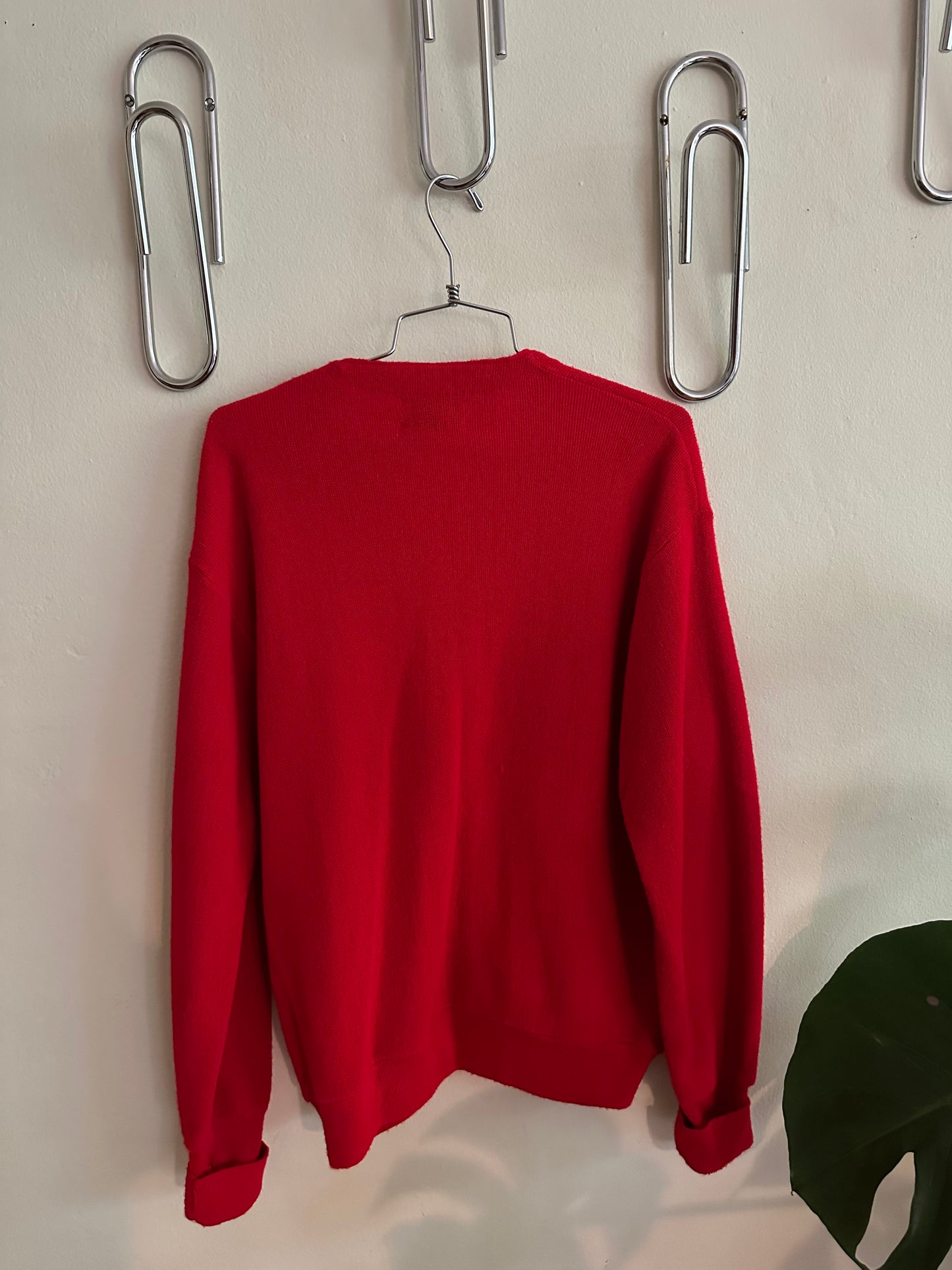 70s Red Cardigan