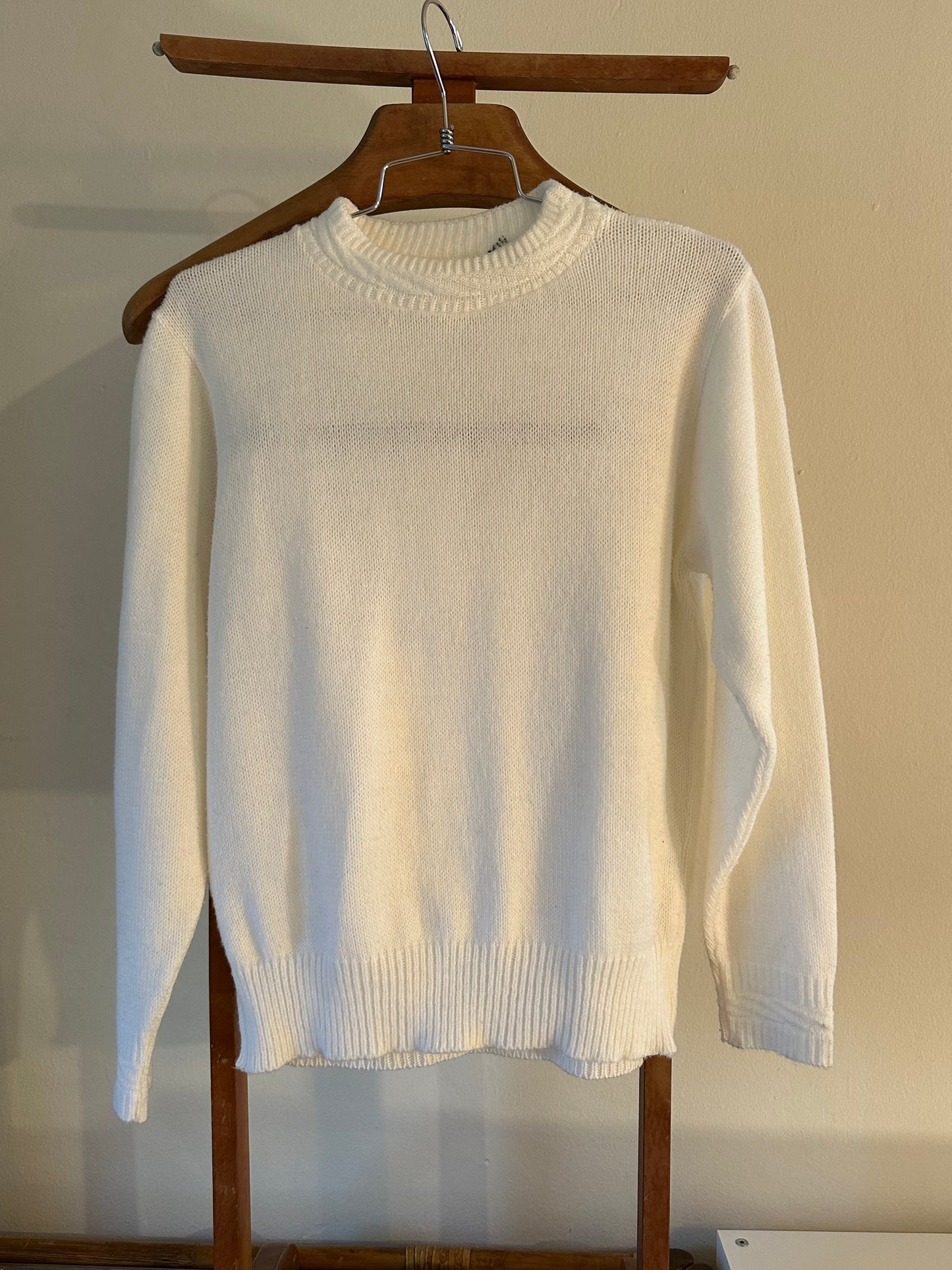 90s White Sweater
