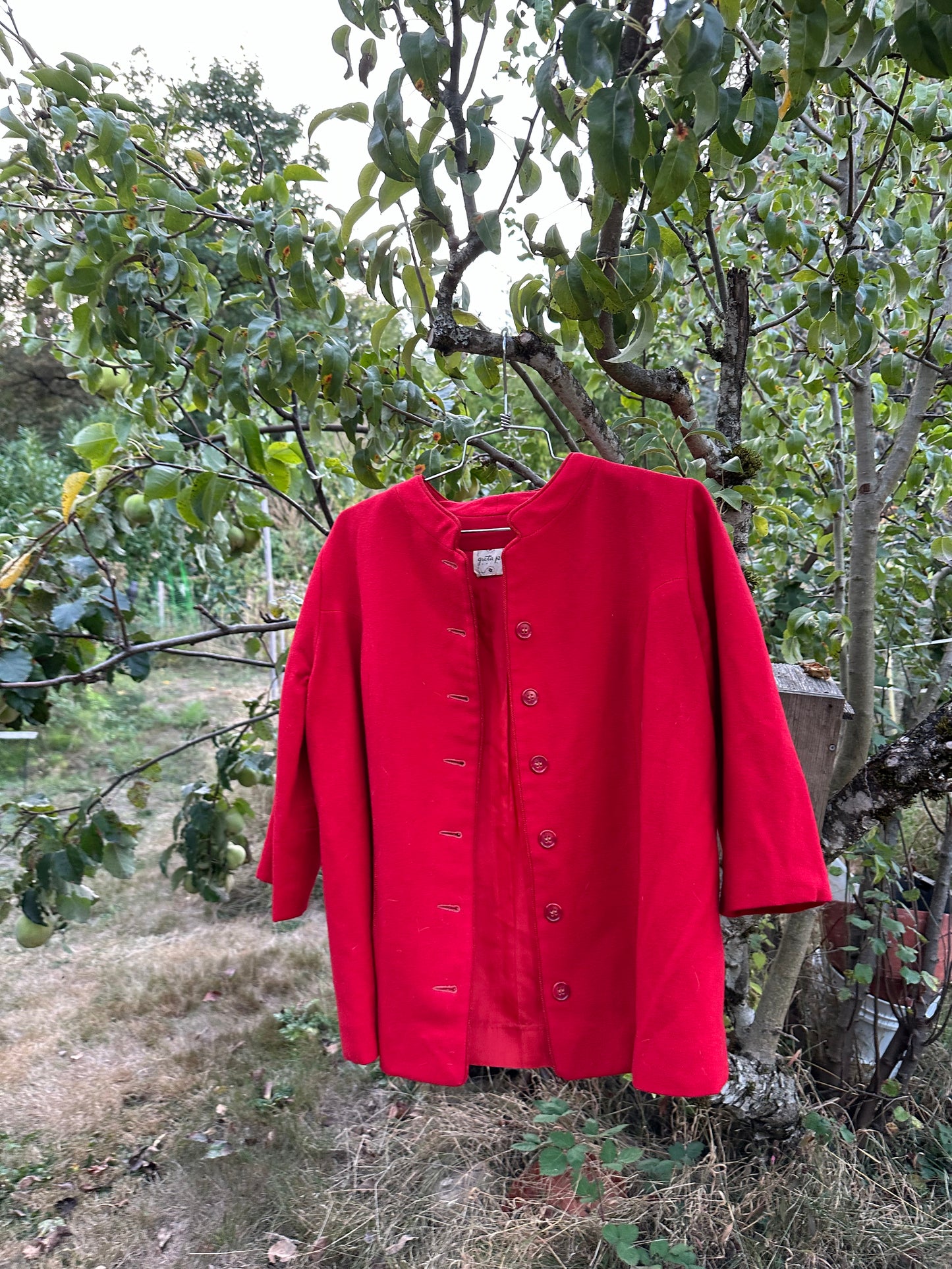 50s Red Wool Jacket