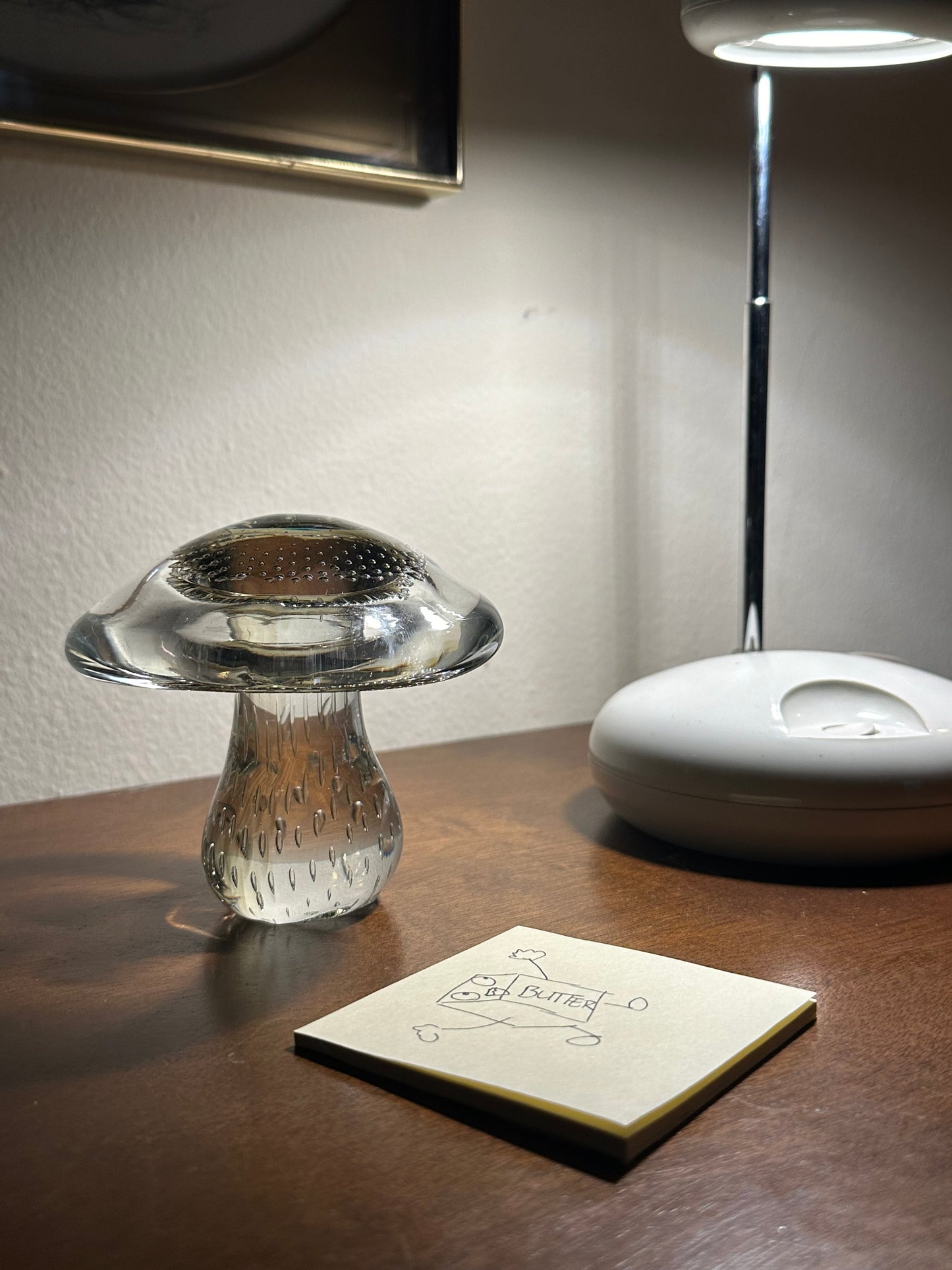 70s Glass Mushroom