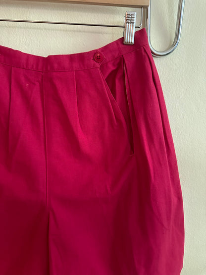 90s Pink Pleated Shorts