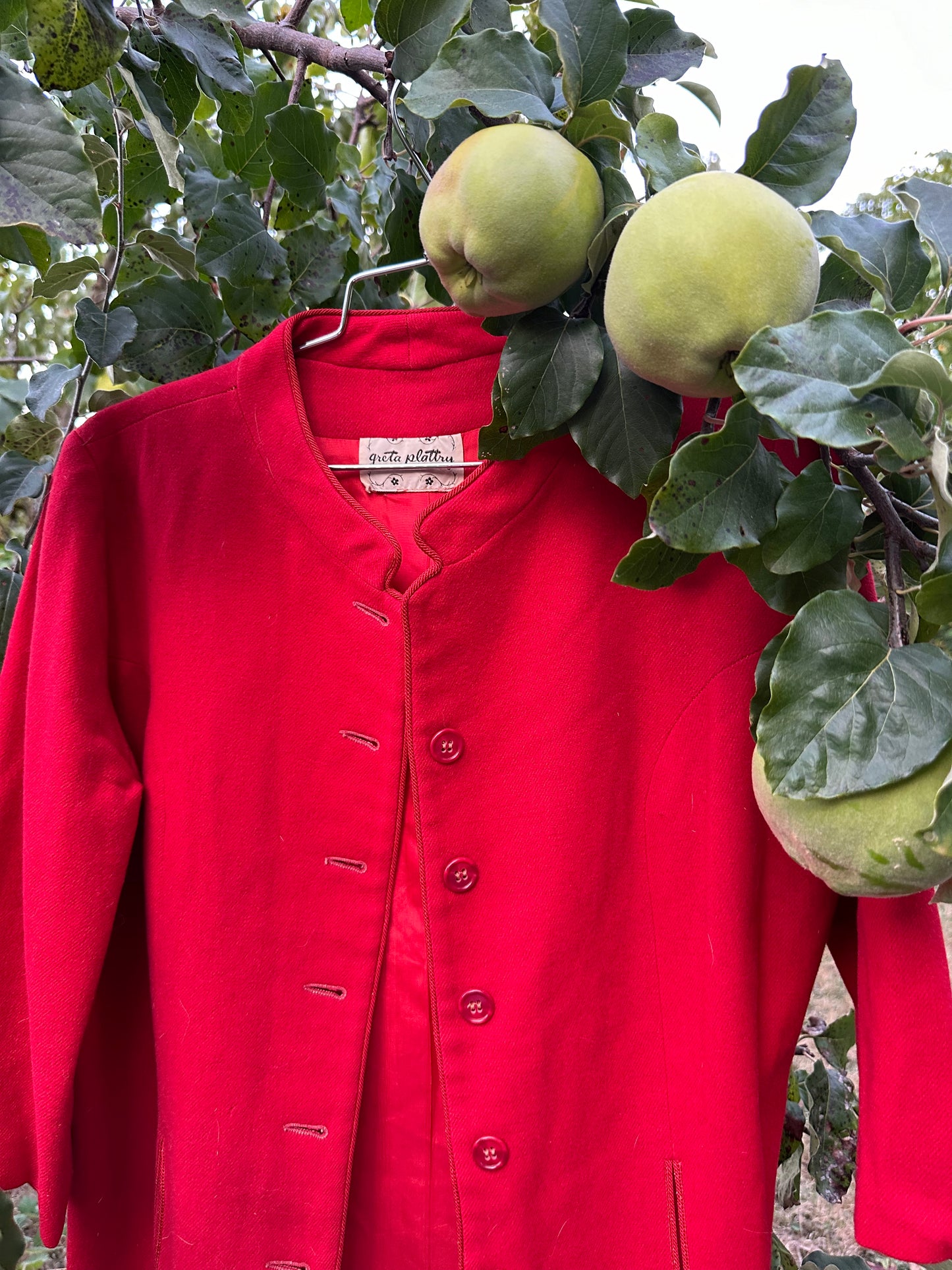 50s Red Wool Jacket