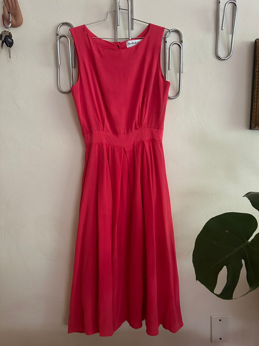 90s Pink Silk Dress