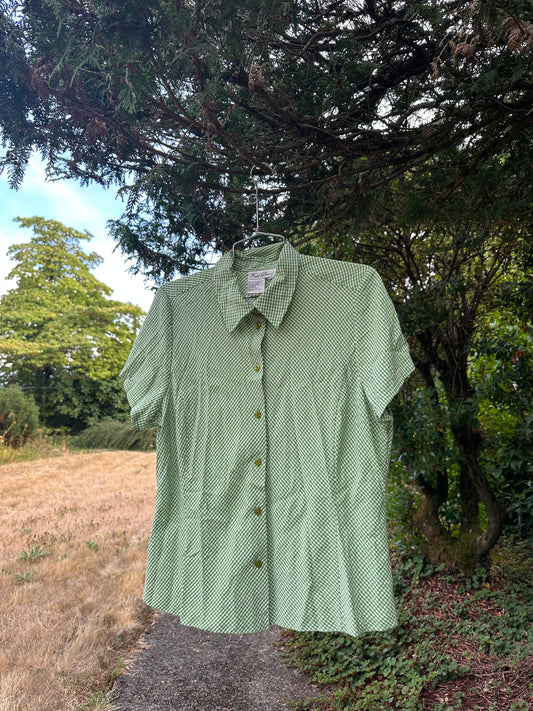 Vintage Green Buffalo print Shirt— Fred Dari’s