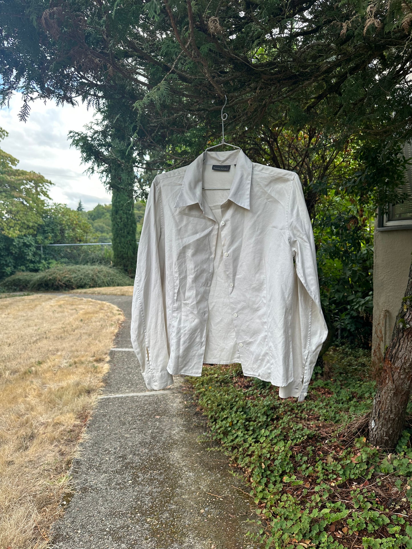 90s Tan Banana Republic Shirt