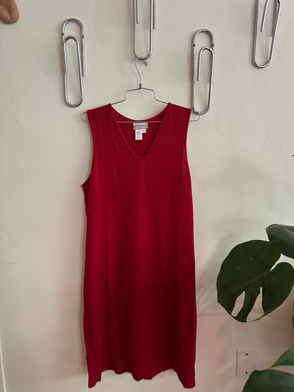 90s Red Knit Dress