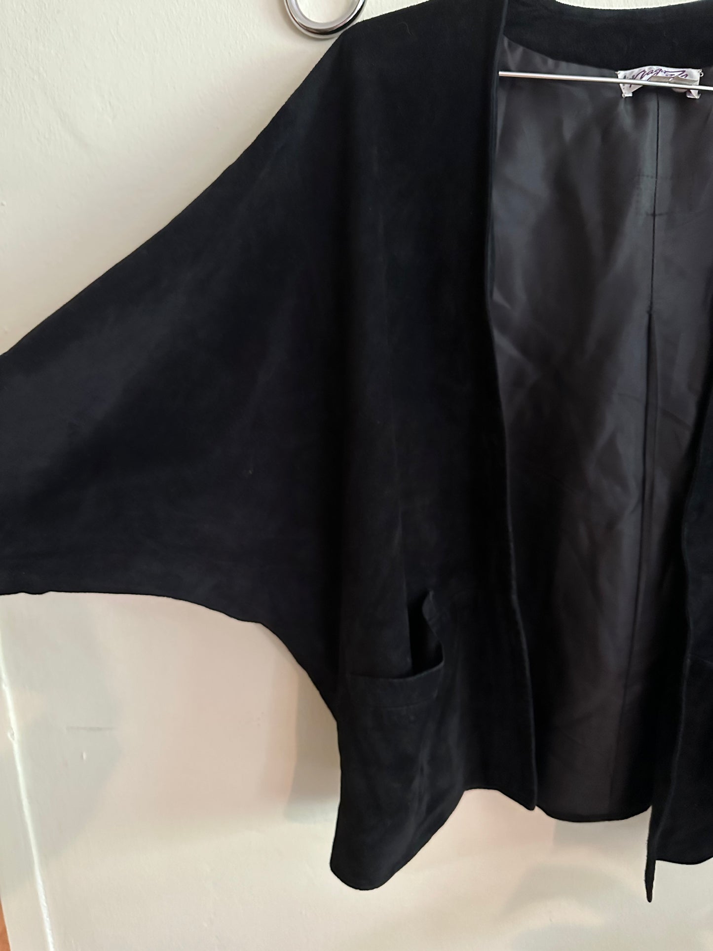 80s Black Suede Jacket