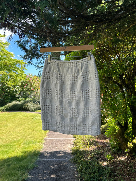 90s Tan Woven Skirt