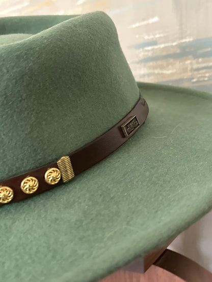 Vintage Green Wrangler Rugged Wear Wool Hat