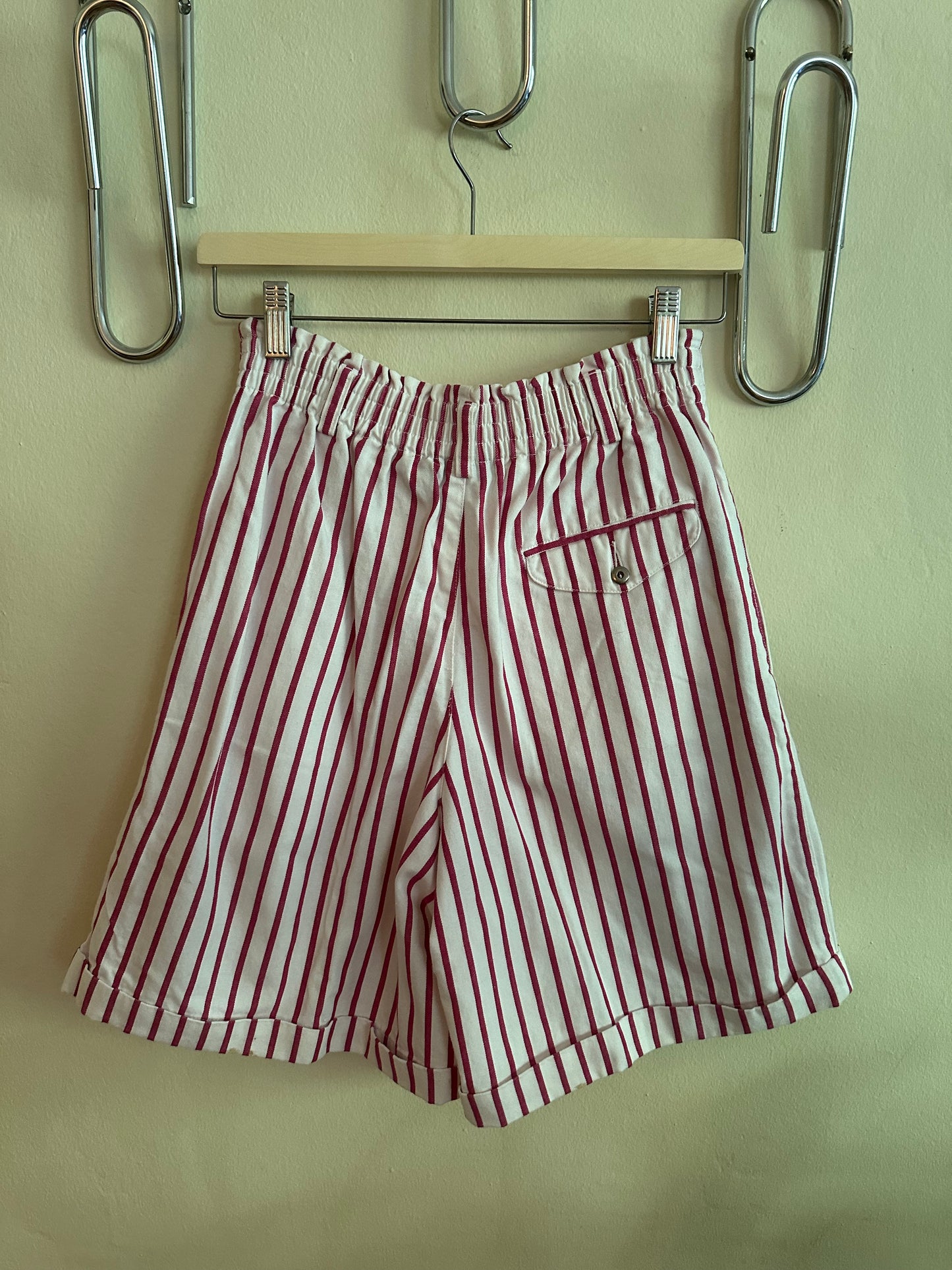 90s Pink Stripe Shorts