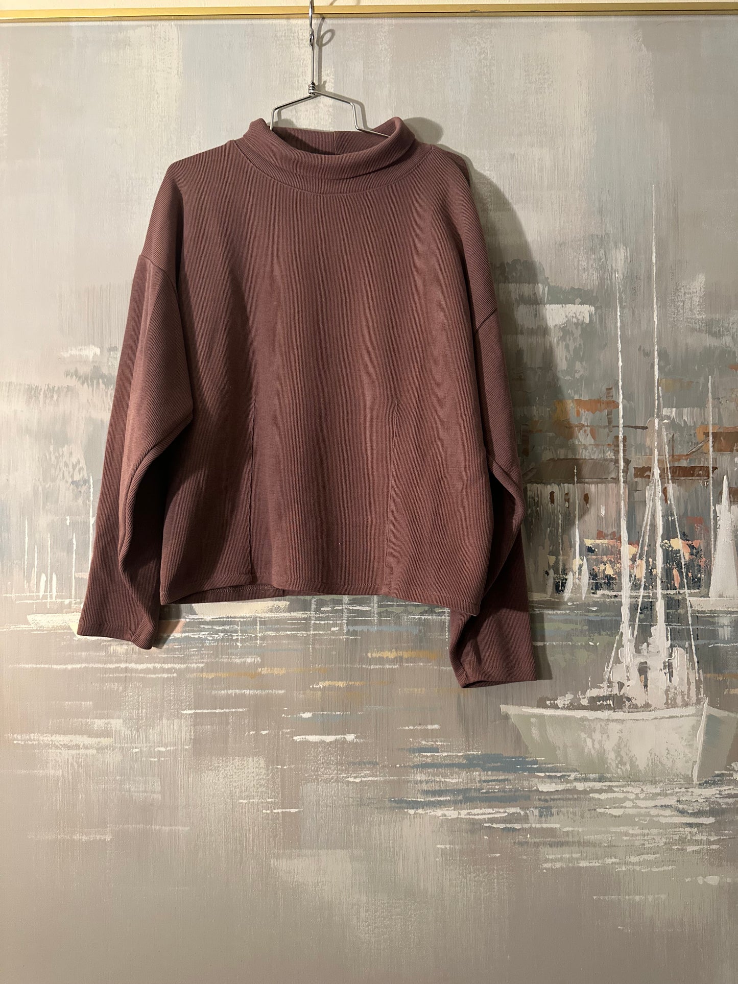 90s Mauve Turtle Neck