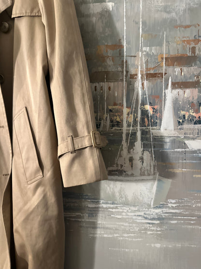 70s Tan London Fog Trench Coat