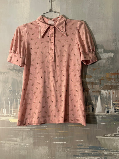 70s Pink Polo - The Red Eye