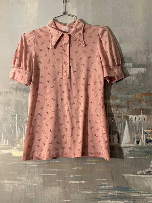 70s Pink Polo - The Red Eye