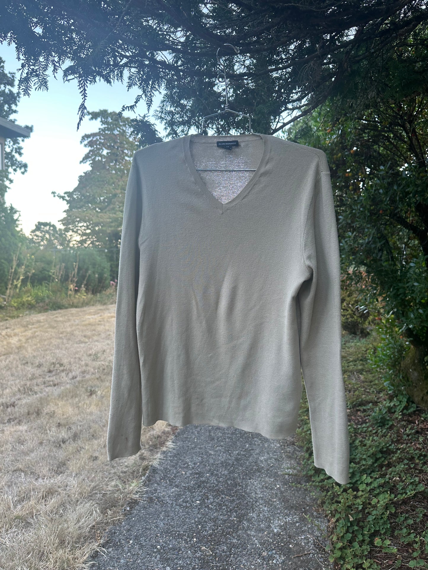 90s Tan Cotton Sweater- Club Monaco