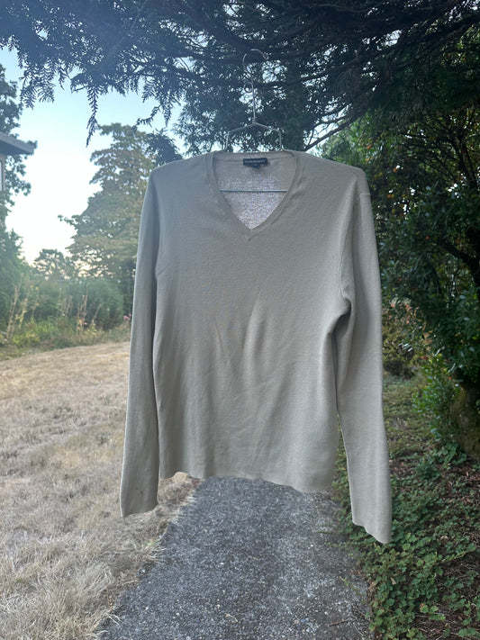 90s Tan Cotton Sweater- Club Monaco