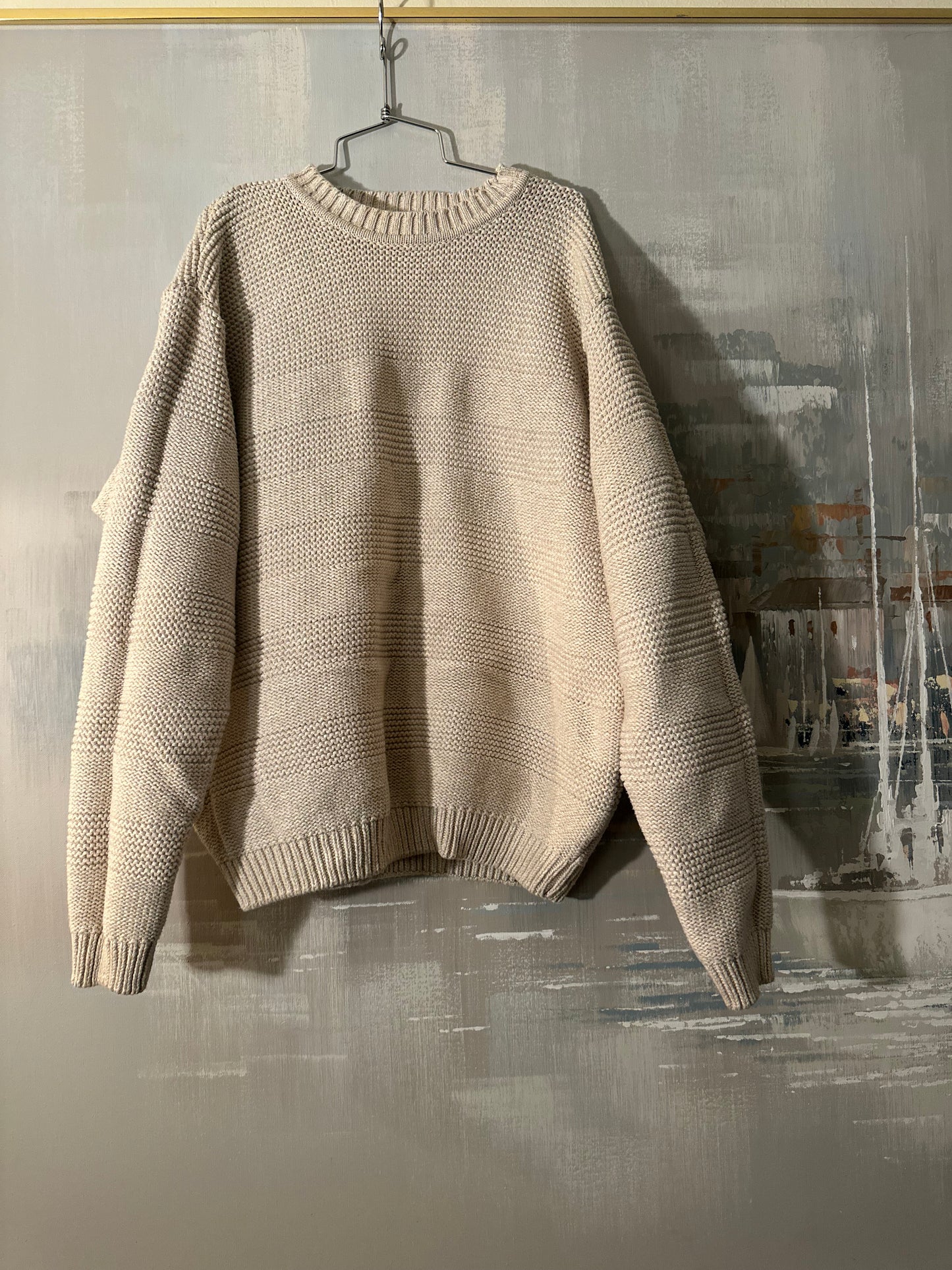 90s White Cotton Banana Republic Sweater