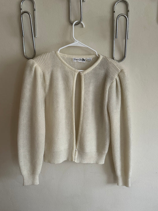 80s/90s White Cardigan