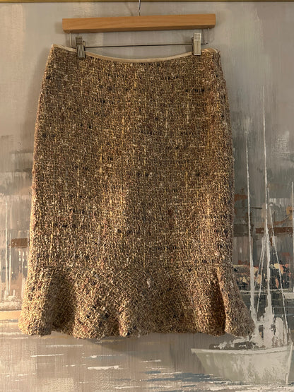 Vintage Pink Tweed Skirt