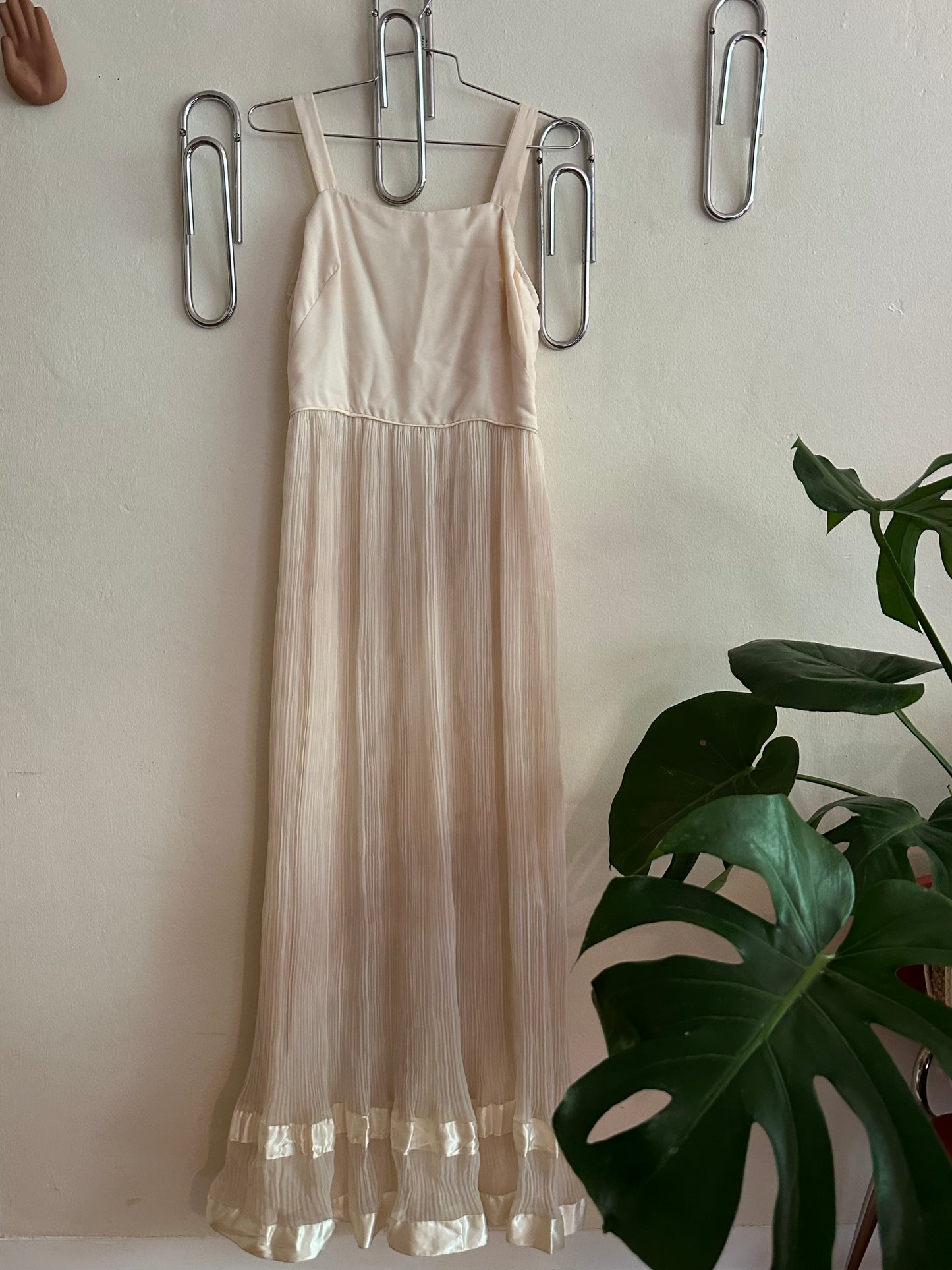 60s/70s White Formal Dress