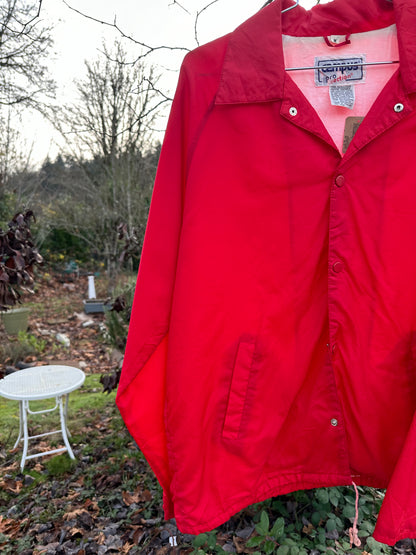 80s Red Windbreaker