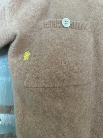 80s Pink Wool Visibly Mended Shirt
