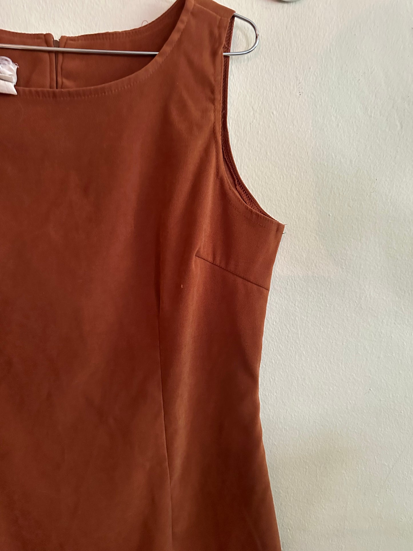 90s Brown Boat Neck dress