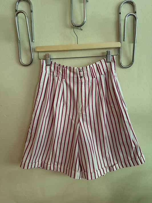 90s Pink Stripe Shorts