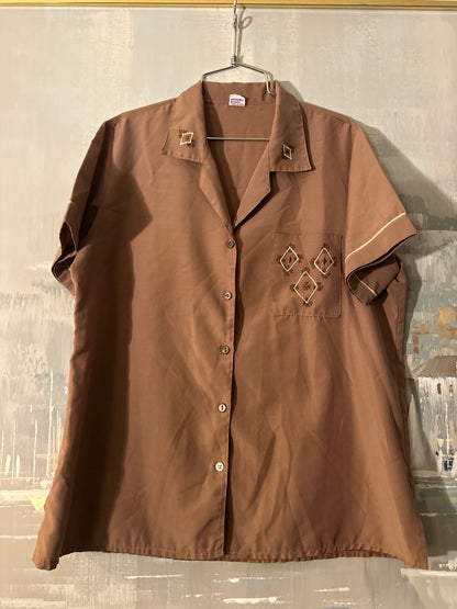 60s/70s Mauve Shirt - Plaza Fair