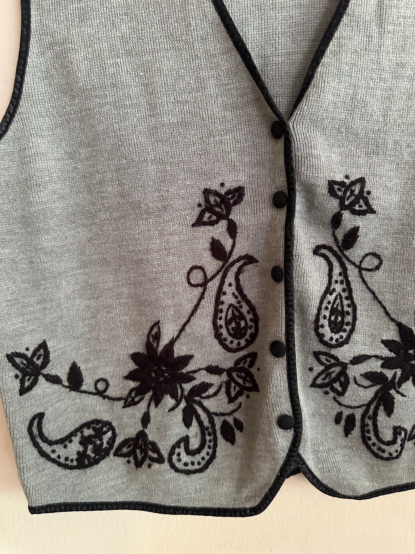 90s Grey Knitted Vest