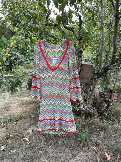 70s Multi Color Knit Dress