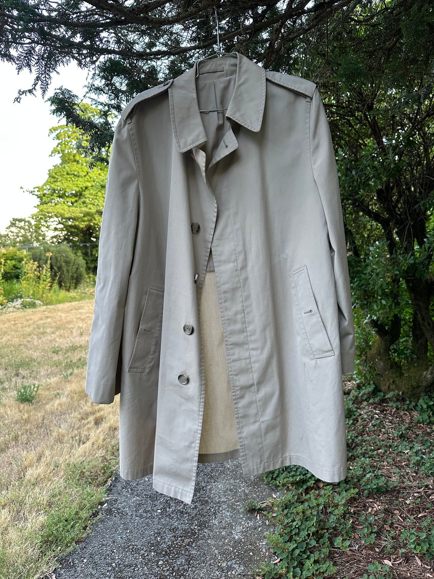 Tan London Fog Trench Coat
