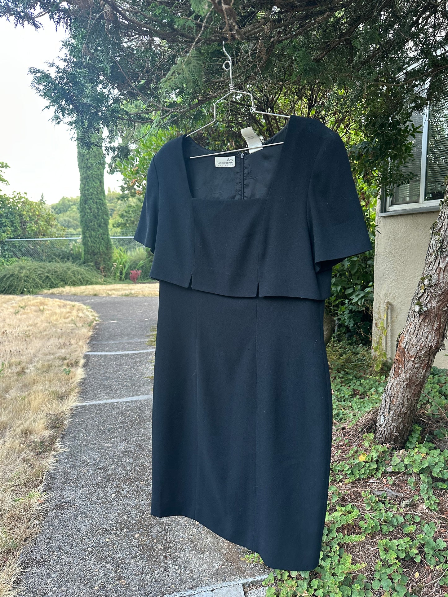 90s Black Layer Dress — Liz Clairborne