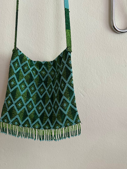 Y2K Green Beaded Purse