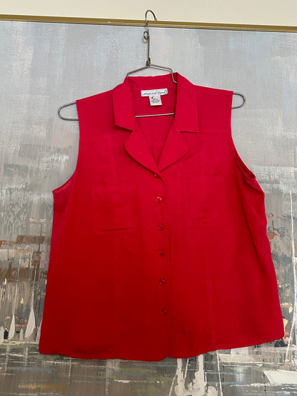 90s Pink Silk Tank Top