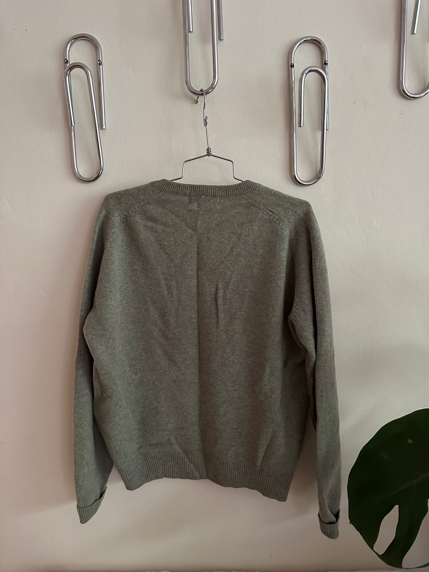 80s Green Scottish Lambswool Sweater