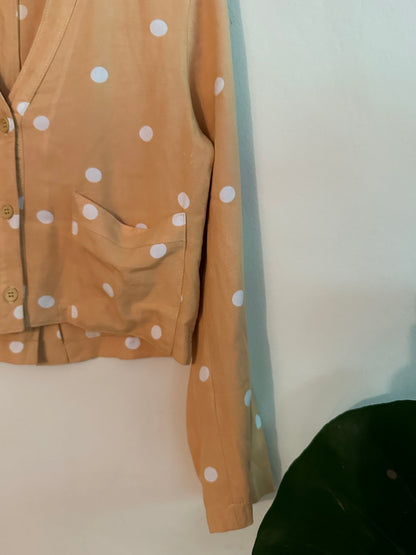 50s Orange Polka Dot Shirt