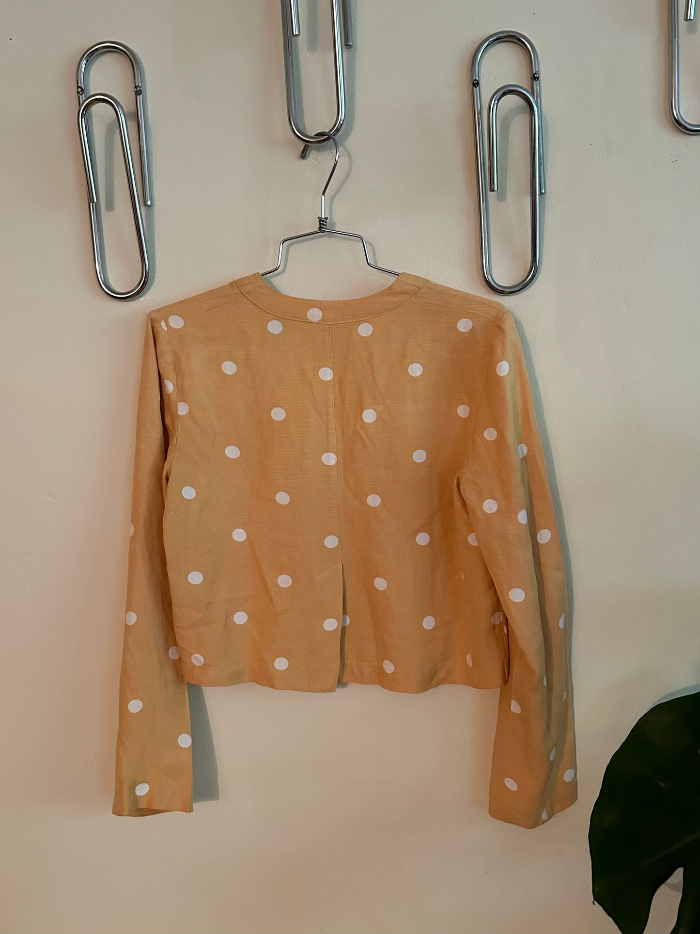 50s Orange Polka Dot Shirt