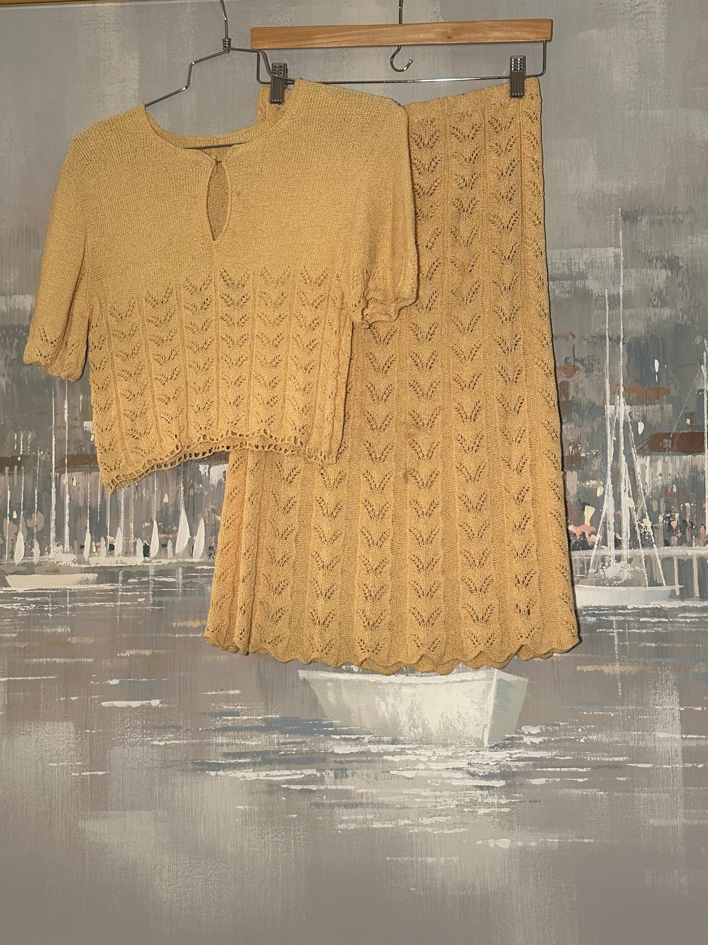 Yellow Crochet Set