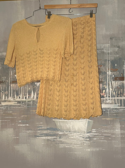 Yellow Crochet Set