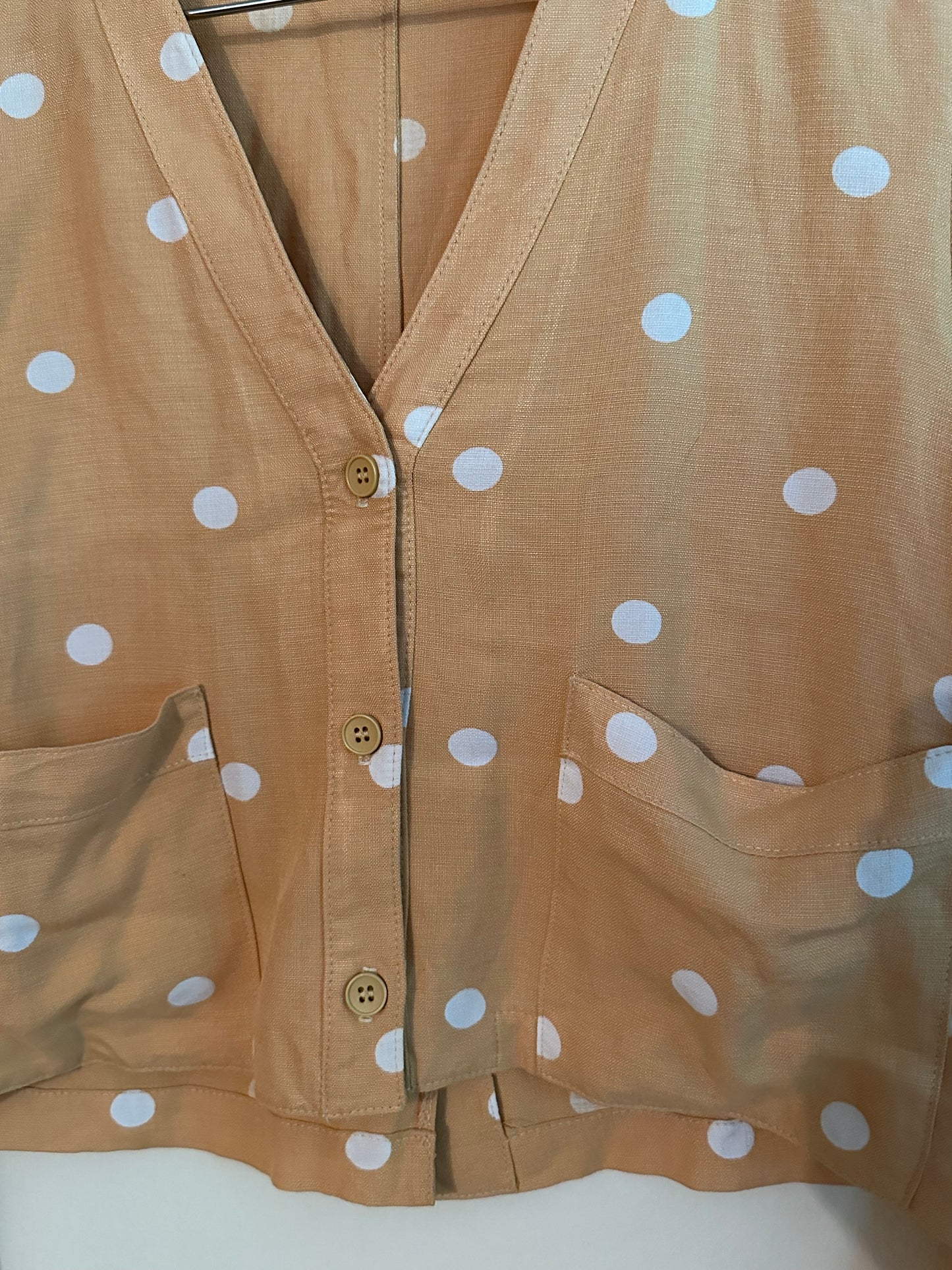 50s Orange Polka Dot Shirt