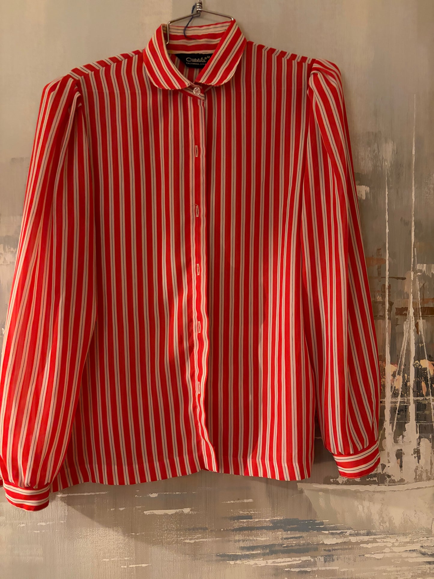 60s Red Stripe Shirt - Catalina