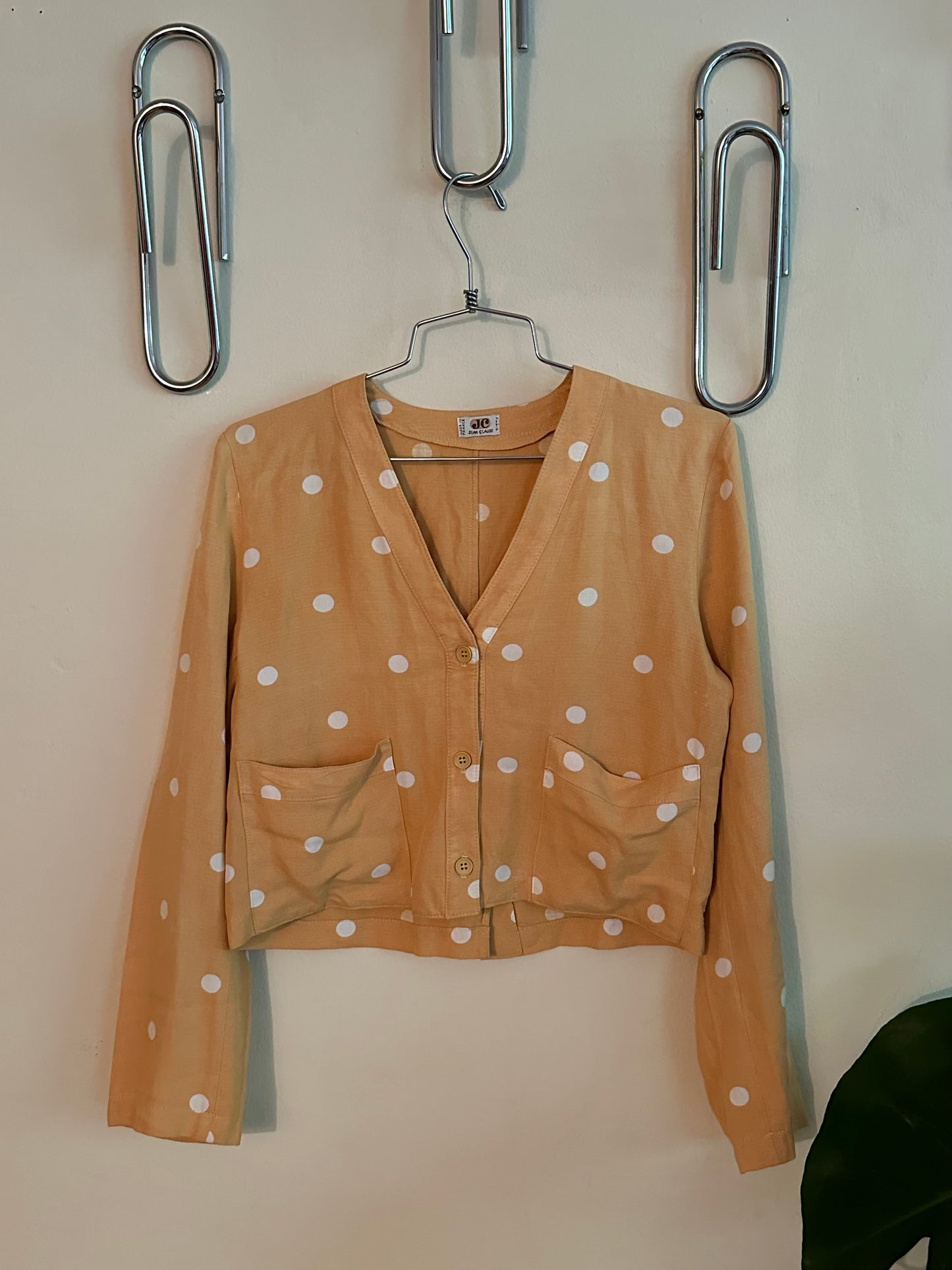 50s Orange Polka Dot Shirt