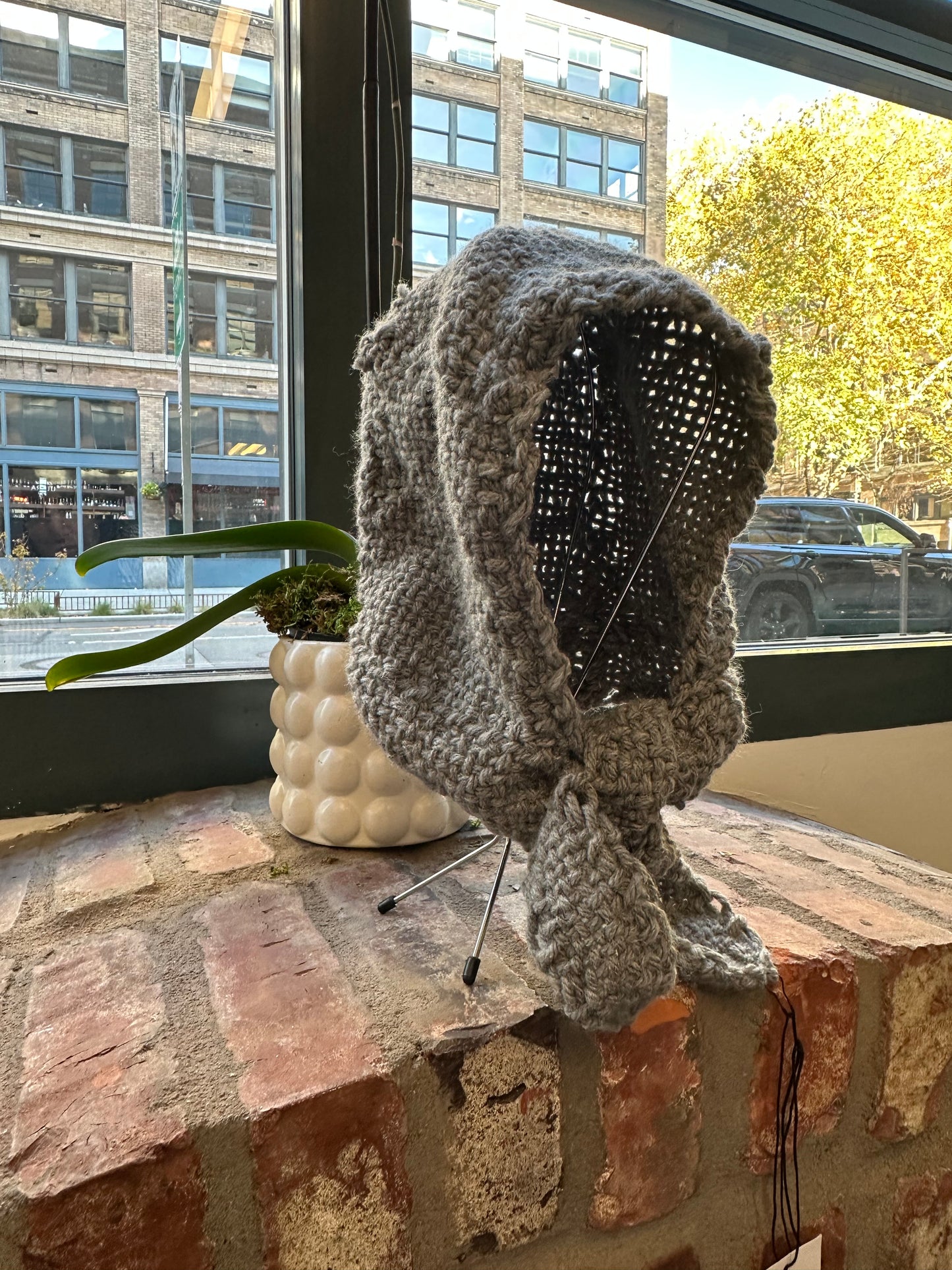 Hand woven Bonnet/ Balaclava 1