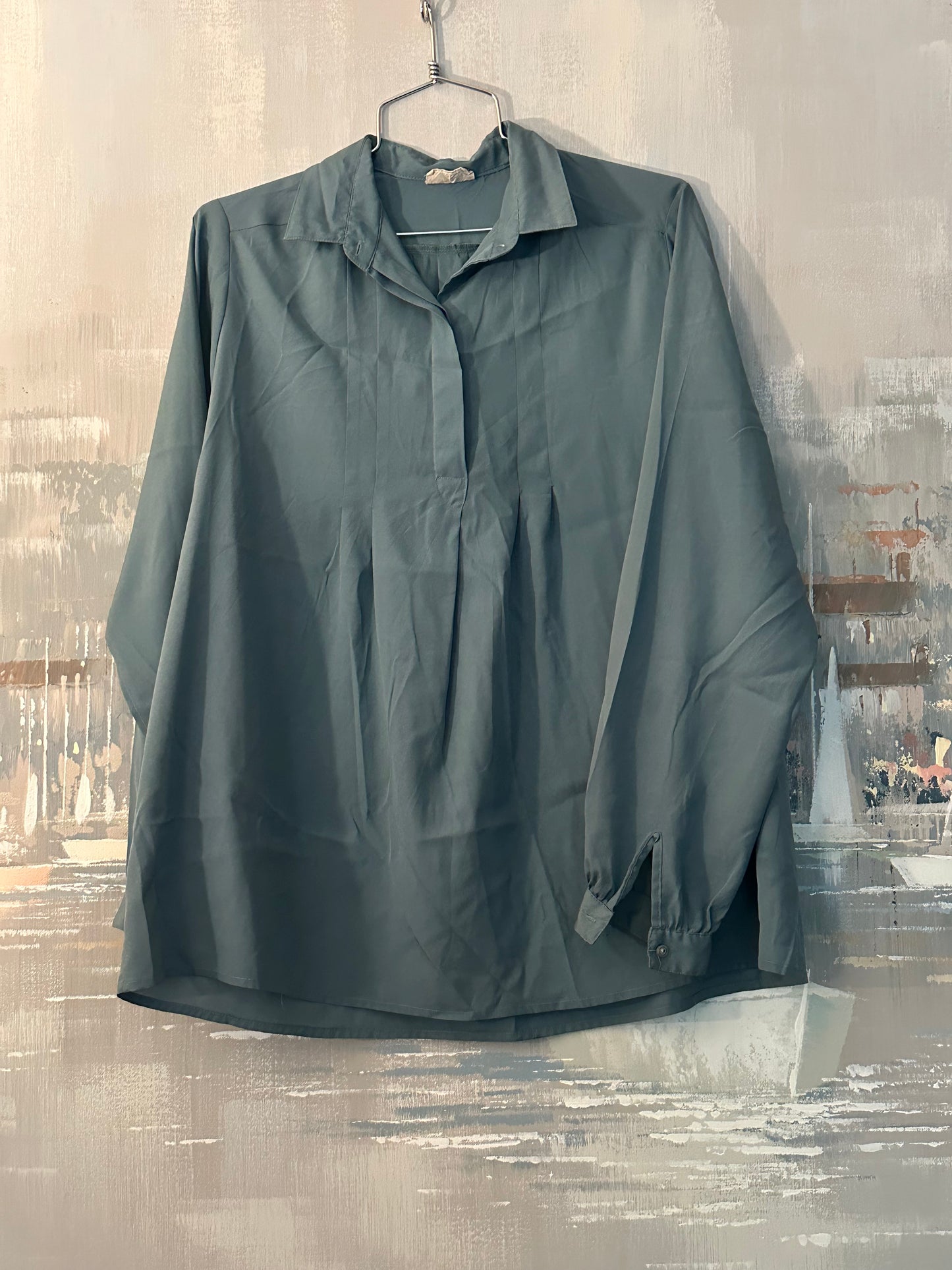 70s Dusty Blue Shirt